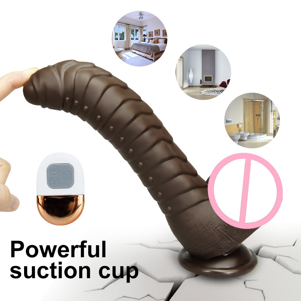 รีโมทคอนโทรลนุ่ม Dildo Vibrator เพศของเล่นเครื่องมือสำหรับผู้หญิงคู่ขนาดใหญ่ที่สมจริง Anal อวัยวะเพศชายหญิง Masturbation ผู้ใหญ่ Sex Shop