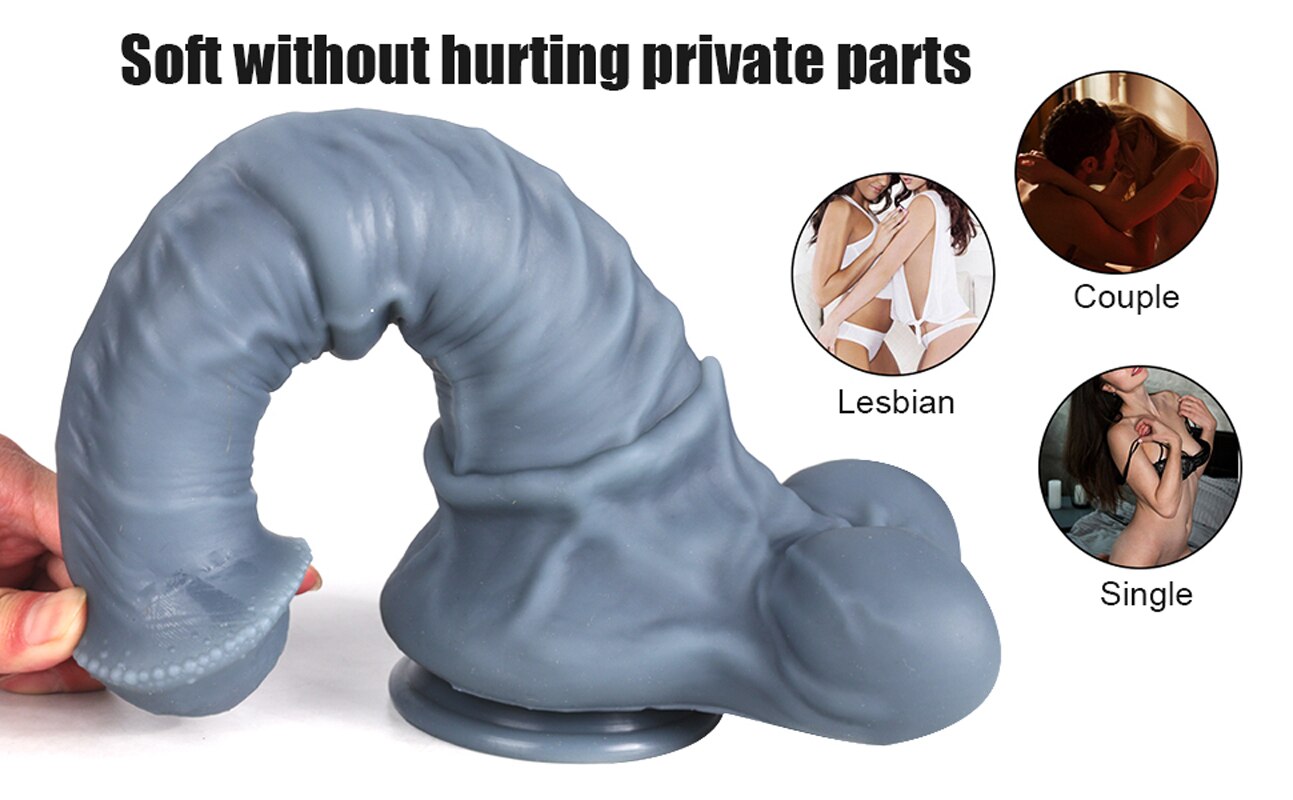 Dildo ม้าซิลิโคนยักษ์. สัตว์สมจริง. อวัยวะเพศชาย. การขยายทวารหนัก. ที่เสียบตูด. เซ็กซ์ทอย. ชายและหญิง masturbaters. ช่องคลอด18