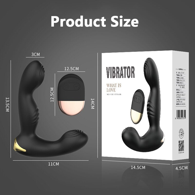 Gelugee Anal Plug Vibrator Prostate Massager ซิลิโคนเพศของเล่นสำหรับผู้ชาย Butt ปลั๊กรีโมทไร้สาย10โหมดเกย์เซ็กซี่ผลิตภัณฑ์