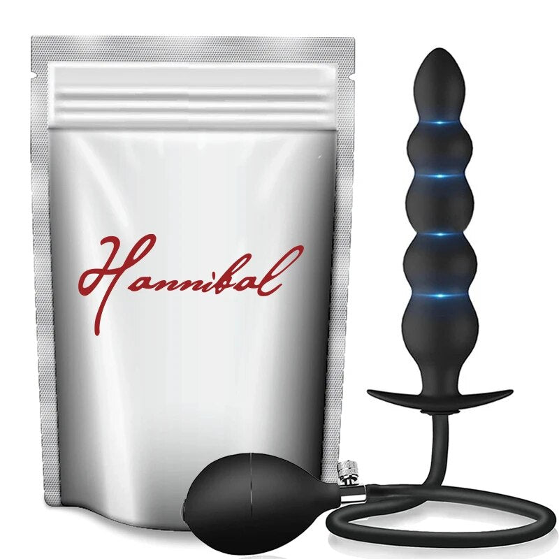 Hannibal Expand Inflatable Anal Plug Huge Butt Plug Stimulate Sex Toy For Women/Men Masturbators Prostate Massager Big Anal Toys