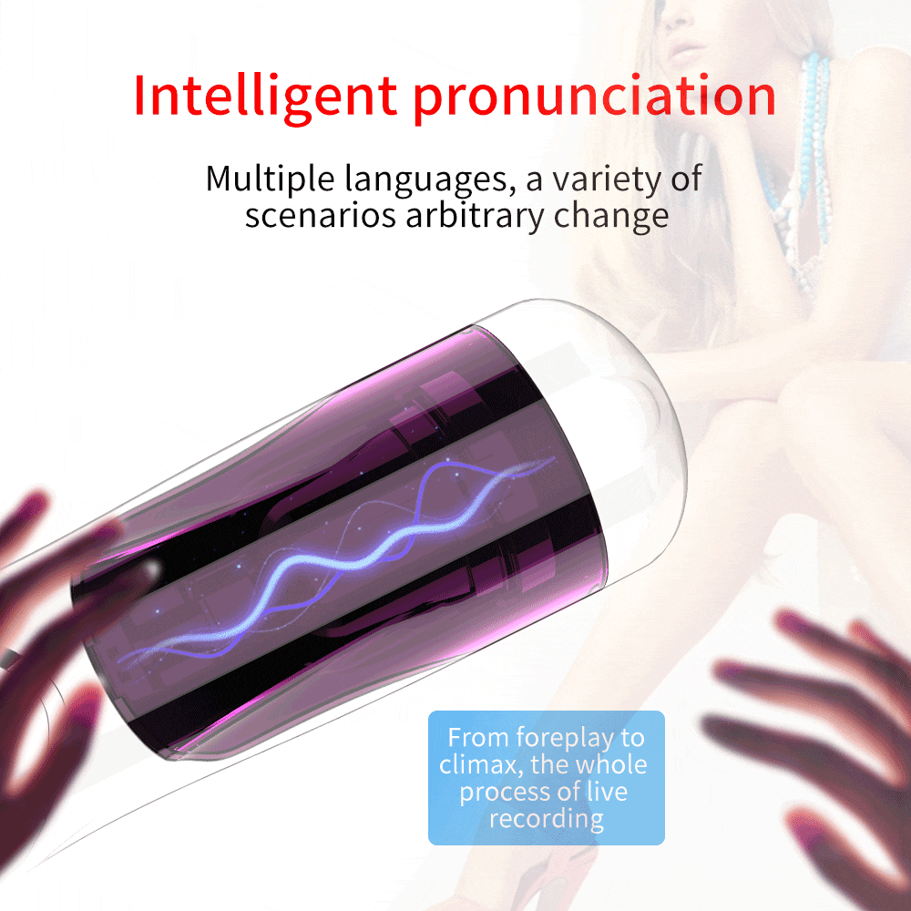 Powerful Automatic Telescopic Rotation Male Masturbator Voice Interaction Masturbator Cup Vagina Sex Toys for Men Adult Sex Shop