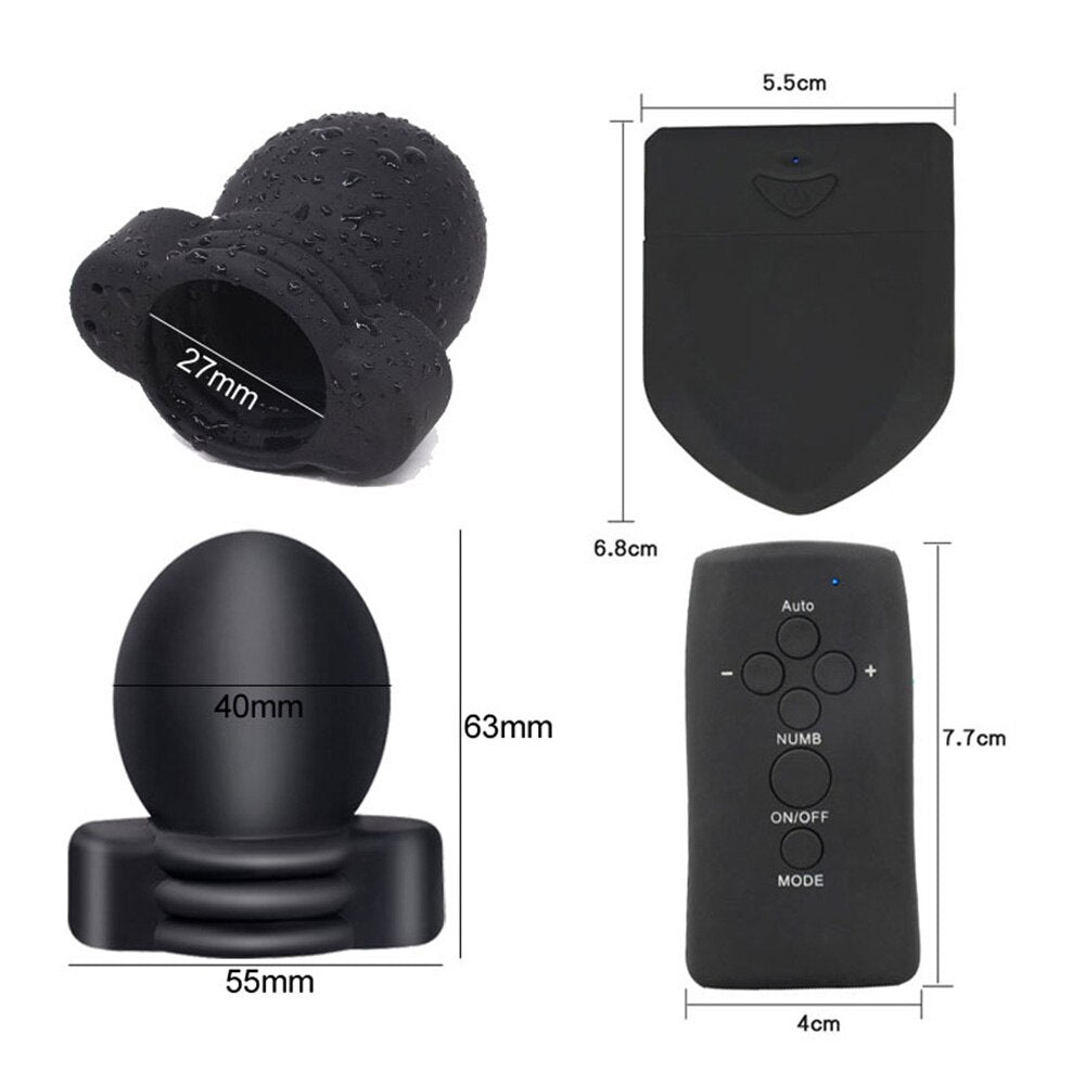 Electric Shock Glans Trainer SM Male Masturbator Scrotum Bondage Massage Chasity Cage Wireless Remote Control Sex Toys BDSM