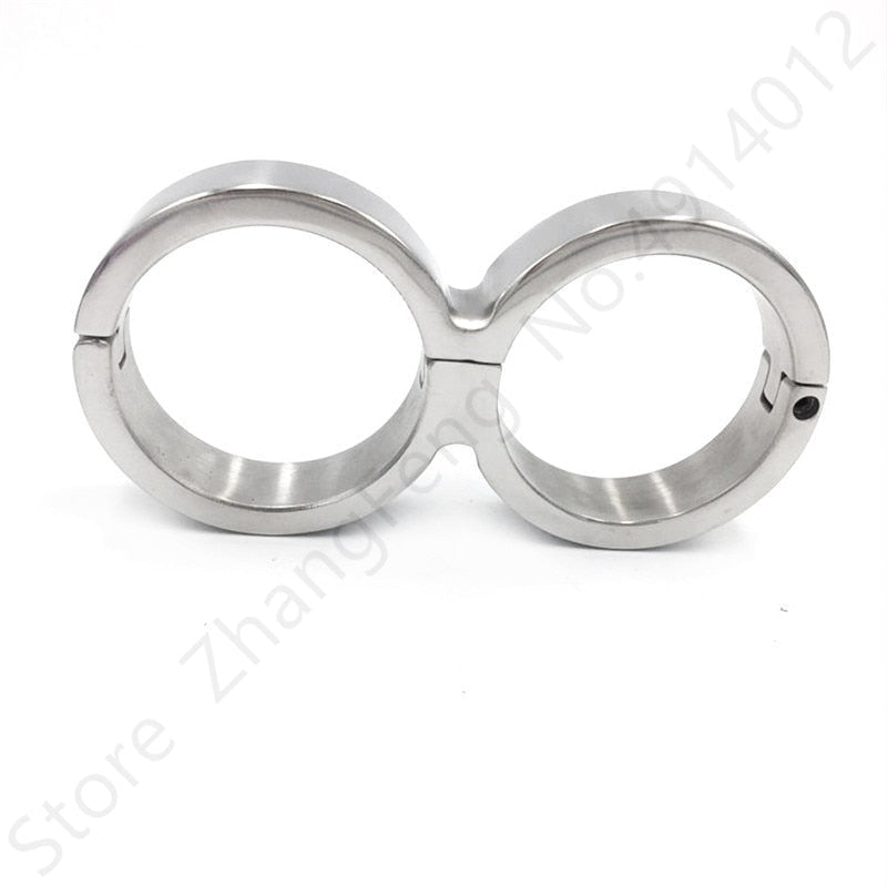 Heavy Stainless Steel Handcuffs Ankle Cuff Bondage BDSM Fetish Adult Sex Toys for Woman Screw Sex Toy Bundle Sex Shop China 18+