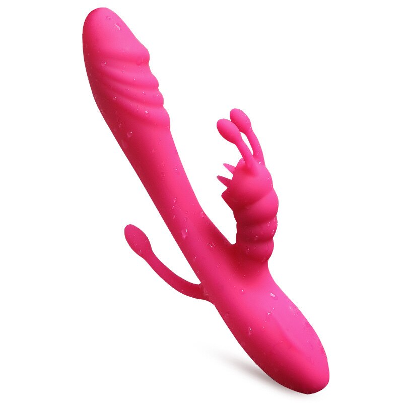 การสั่นสะเทือนนวด G-Spot Clitoral ช่องคลอดกระตุ้นลิ้นเลีย Vibrators สำหรับผู้หญิง