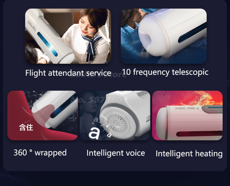 Leten Electric Piston Heating Vagina Vibrator Mmale Automatic Overlength Thrusting Masturbation Voice Sucking Sex Toys for Men