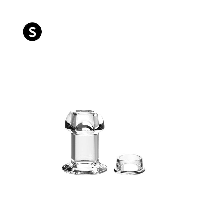 Hollow Anal Plug with Stopper Anal Expander/Tunnel/Toy Transparent Anus Dilation Adult SM Sex Toys for Women Men Couple Lesbian