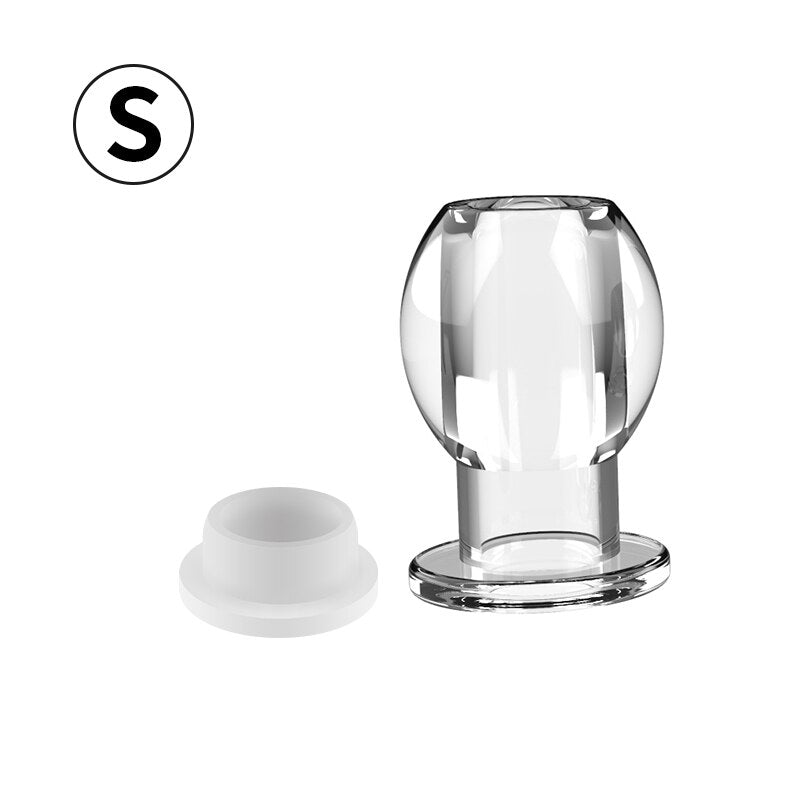 Hollow Vagina Butt Plug with Stopper Plug Anal Expender Anal Dilator Speculum Men Prostate Massage Sex Toy for Gay