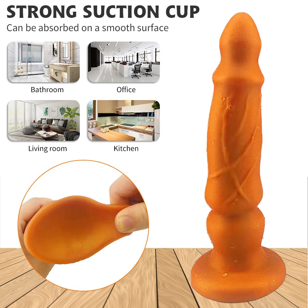 Huge Butt Plug Sex Shop Soft Material Anal Plug with Powerful Sucker Adult Product Female Masturbator Erotic Sex Toys for Couple