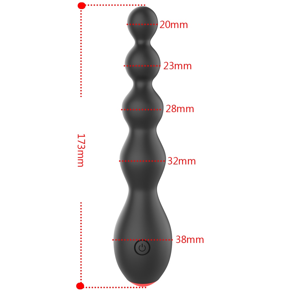 IKOKY 10 Speed  Vibrating Butt Plug Sex Toy for Women  Clitoris Stimulator Prostate Massager Erotic Anal Beads Vibrator