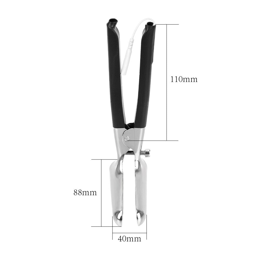 IKOKY Electric Shock Anal Expander Anal Speculum Vaginal Dilator Medical Themed Toys Sex Toys for Women Stainless Steel