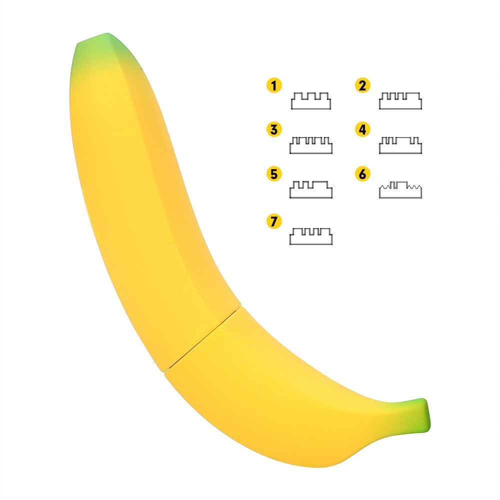 Female Masturbator Realistic Dildo Banana Vibrator Sex Toys for Women 7 Speed G-spot Vagina Stimulator