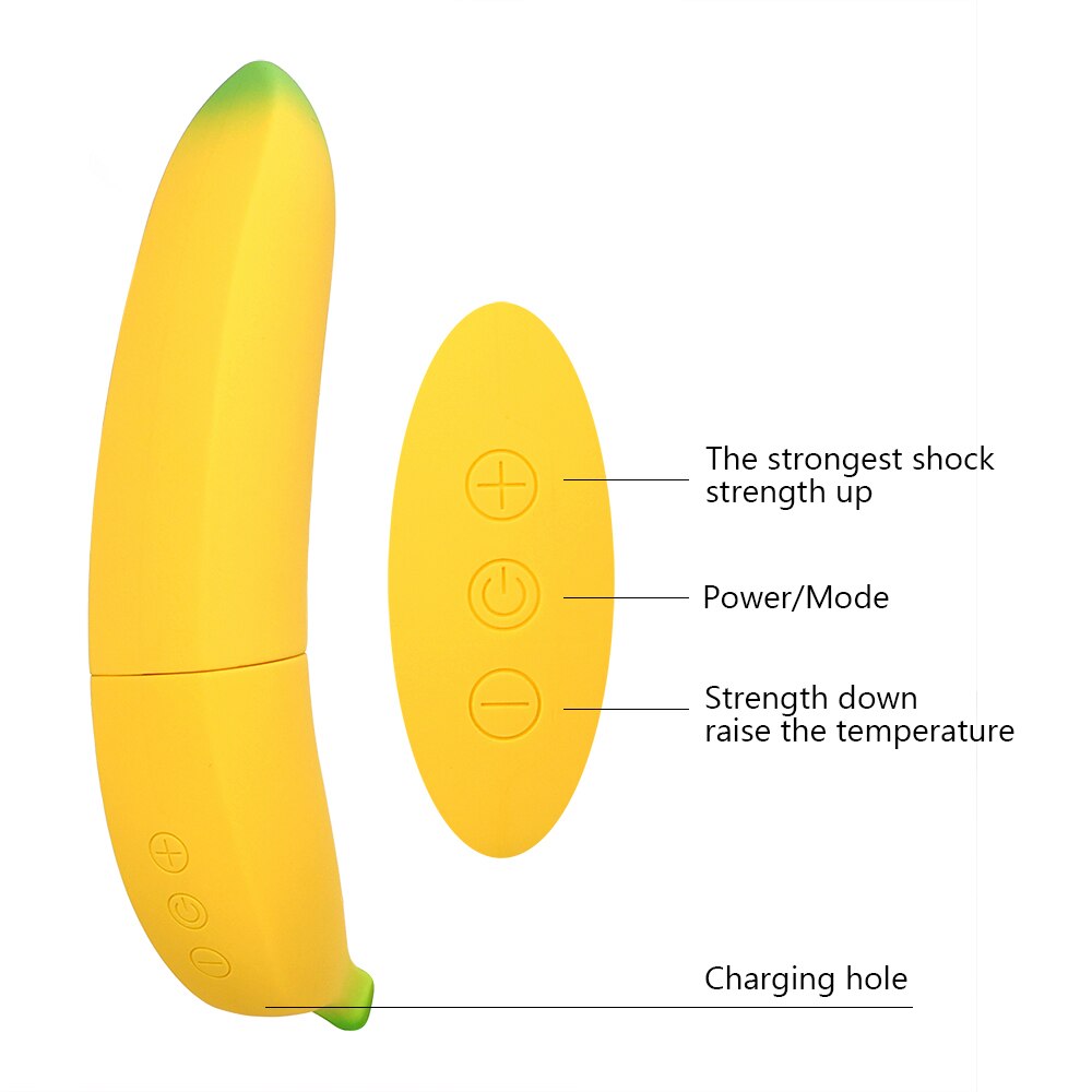 Female Masturbator Realistic Dildo Banana Vibrator Sex Toys for Women 7 Speed G-spot Vagina Stimulator