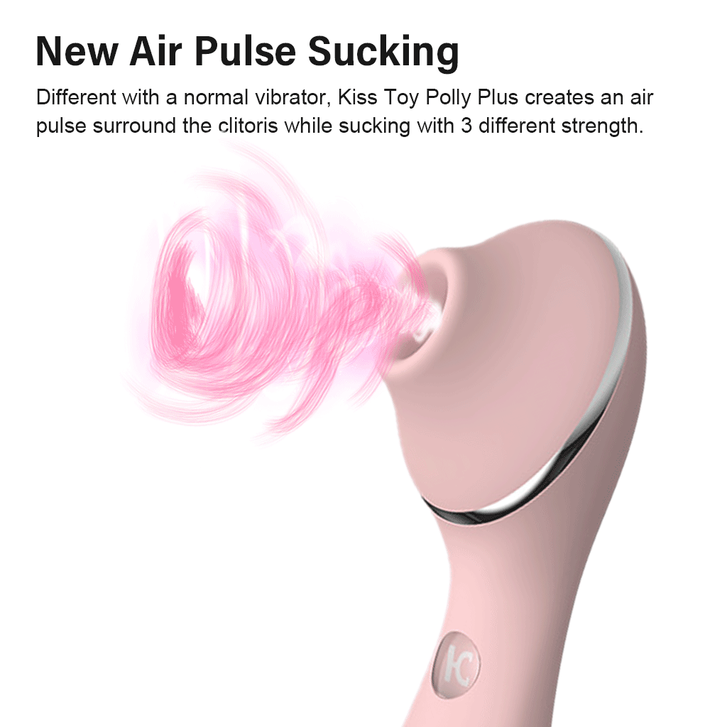 KISTOY Polly Plus 2ใน1เครื่องทำความร้อน Vibrator Clitoris ดูด G จุดกระตุ้น Vibrating Dildo เซ็กซ์ทอยสำหรับสตรี