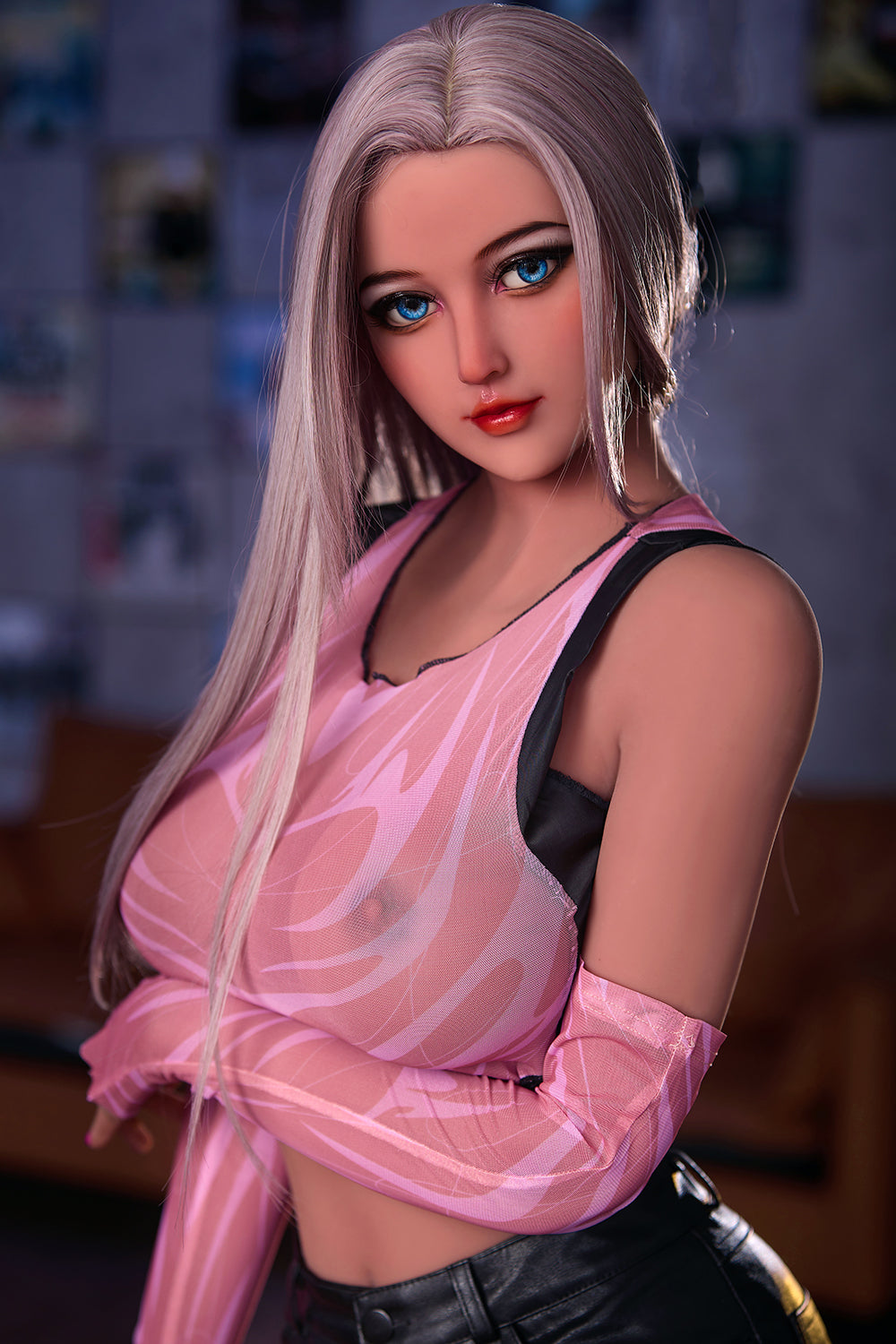 Kinsley 165cm Head TPE Big Boobs Full Body Hot American Girl Sex Doll NO.1055
