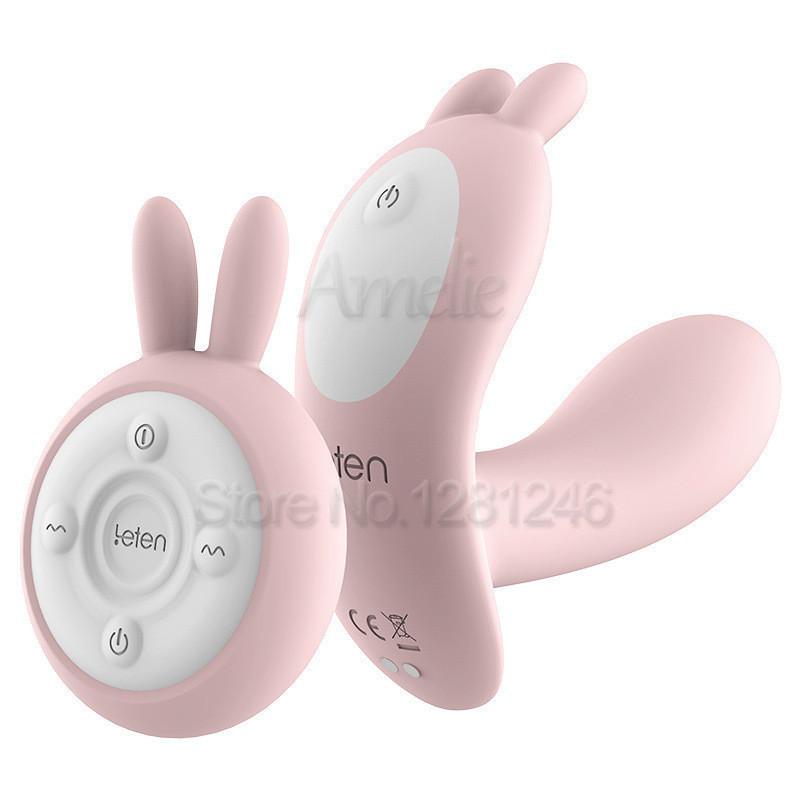 Leten 10 Speeds Heating Vibrator Clitoris G-spot Massager Remote Control Vibrator Wireless Strap on Panties Sex Toys for Women