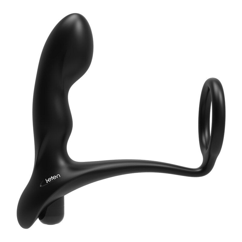 Leten 10 Speeds Silicone Prostate Massager Anal Plug Vibrator Sex Toys for Men Women Guys Soft Anal Beads Adult Sex Products