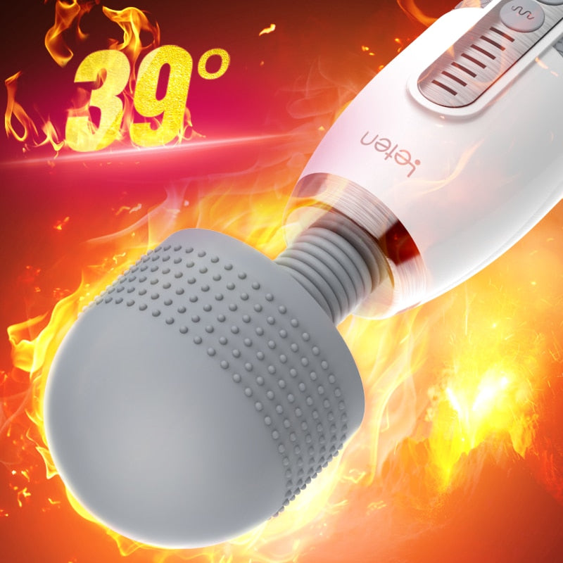 Leten Lightning Huge Head Vibrator for Female Masturbation. AV Magic Wand Massager Nipple Clitoris Stimulator Sex Toys for Woman