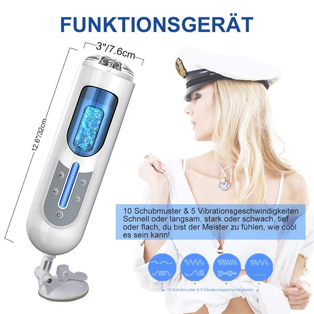 Leten Men Masturbator Automatic Telescopic Male Masturbator Rectractable Piston Motion Masturbation Cup Sex Toys for Men