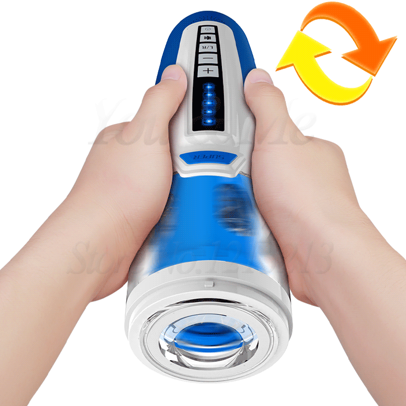 Leten Piston Telescopic Male Masturbator Rotating Retractable Strong Sucking Vibrator Oral Sex Toy for Men Blowjob Sex Machine.