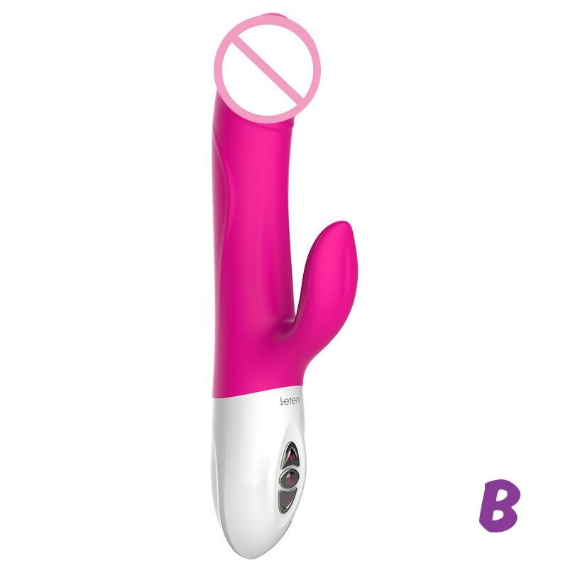 Leten Thrusting Vibrator Heating Electromagnetic Pulse Sex Toys for Woman