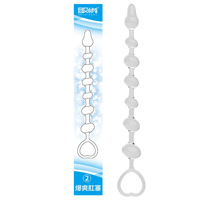 Liquid Silicone Beads Anal Expansion Backyard Speculum Pulls Ass Massage Anus G-spot Erotic Expander Unisex Flirt Training Game