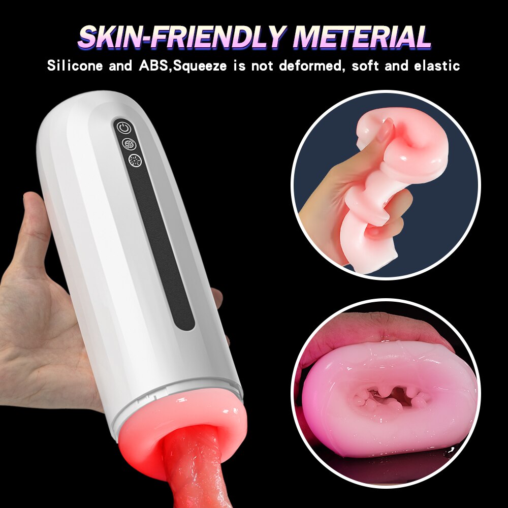 อัตโนมัติใส่ชาย Masturbator ถ้วยดูดซิลิโคนที่สมจริงช่องคลอด Mens หัวเต่า Masturbating Mens ของเล่นเพศผู้ใหญ่