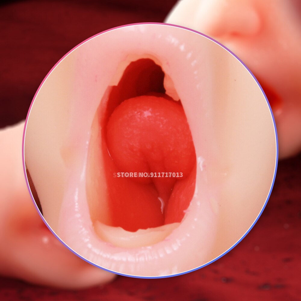 กระเป๋าจริงหีช่องคลอดประดิษฐ์ชาย Masturbators ถ้วยนุ่มลึกสมจริง Anal ซิลิโคน Sextoys Sex Toys