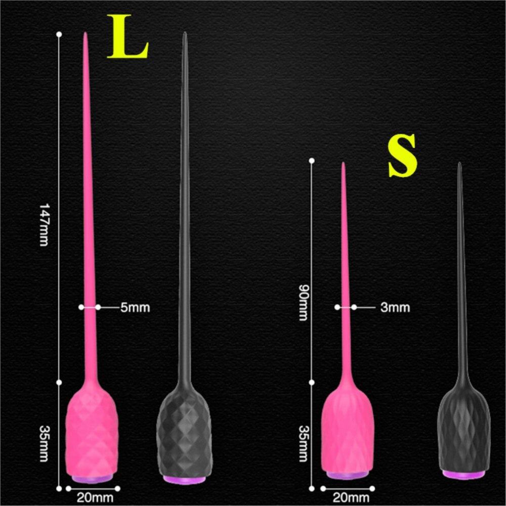 Masturbators ไข่สำหรับชาย Urethral เสียง Vibrators Masturbation ชายเครื่องมือ Catheter Urethra Dilator ม้า Sticks ของเล่น