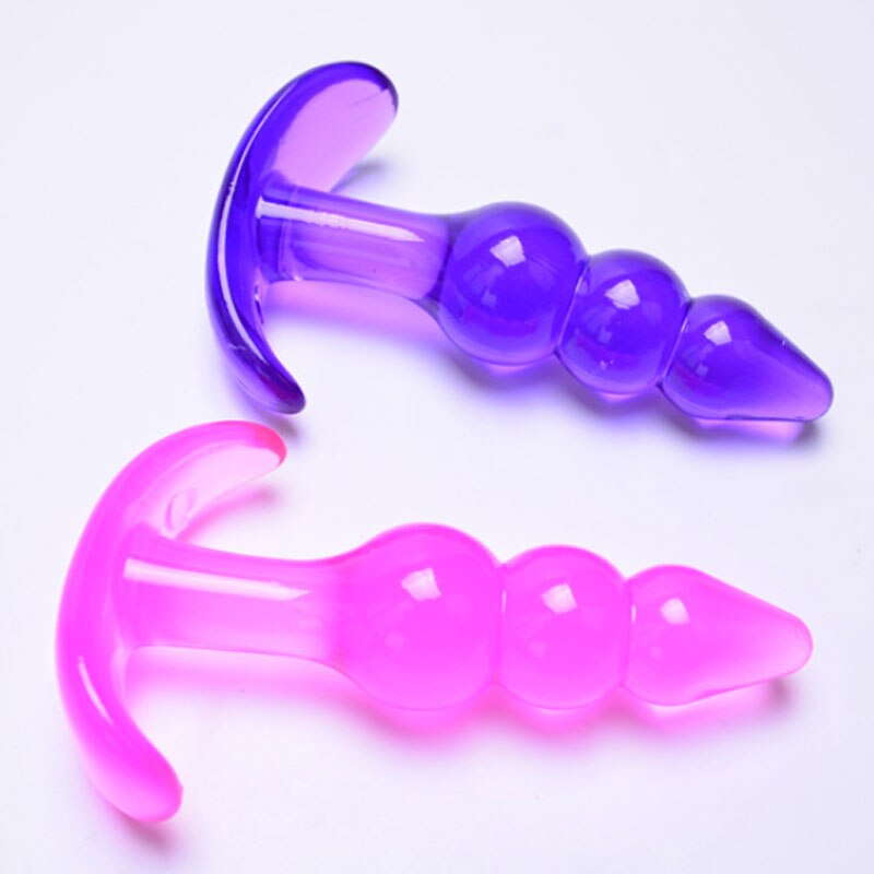 Mini Silicone Anal Plug Beads Jelly Toys Skin Feeling Dildo Adult Sex Toys for Men Butt Plug Sex Products Sex Toys for Women