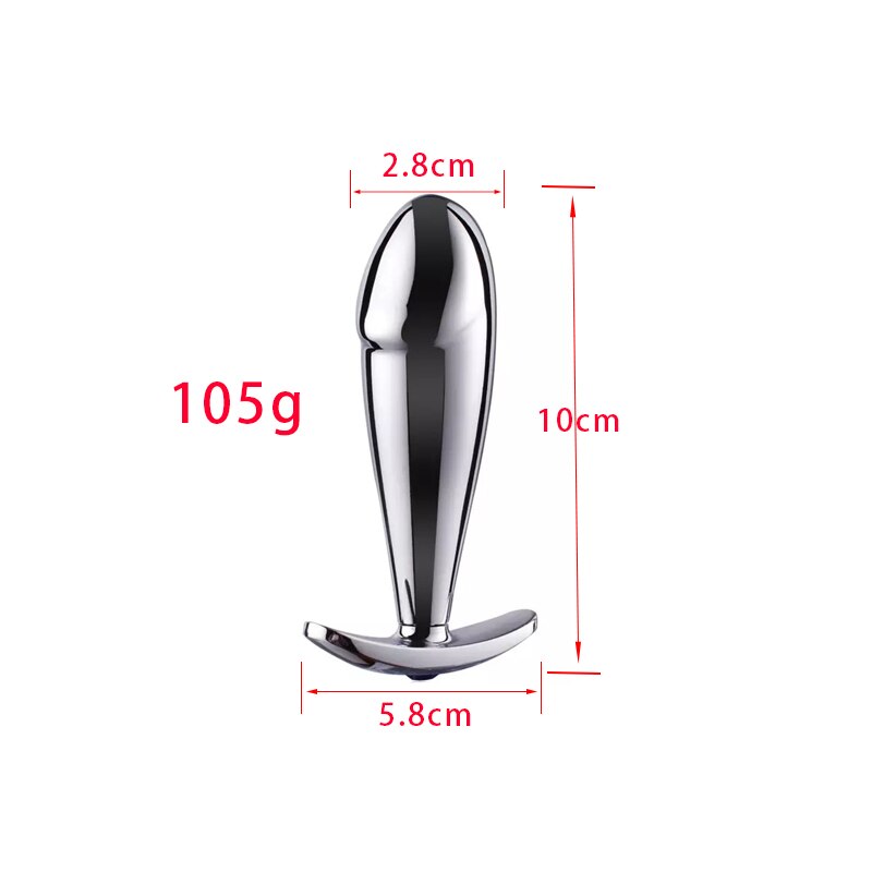 NEW Small Metal Butt Plug Dildo for Beginner Women Men Intimate Goods Strapon Anal Toys Sex Accessories Anal Beads Training 18+