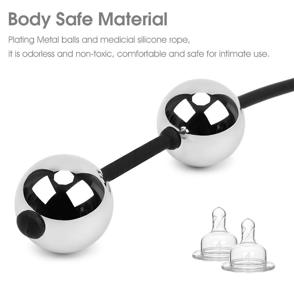 New Erotic Weighted Vaginal Balls Chinese Geisha Kegel Exerciser Metal Ben Wa Balls Anal Beads Adult Sex Toys for Woman Sex Shop