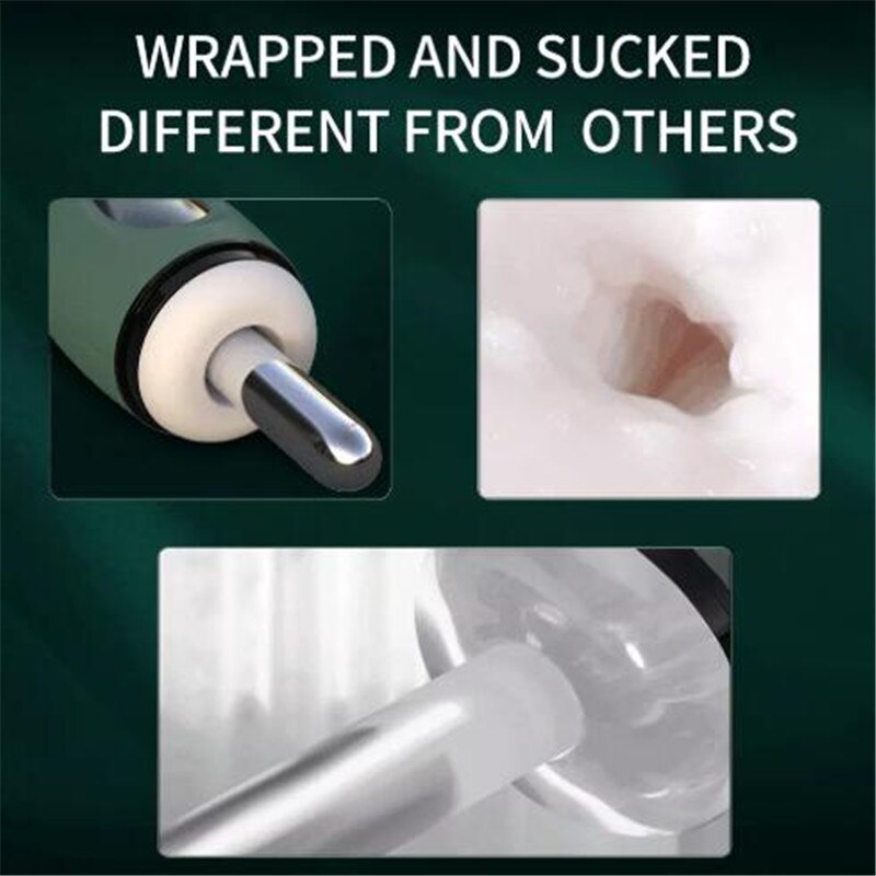 New Upgrade Real Air Sucking Masturbator Blowjob Deep Throat Vibration Automatic Suction Oral Sex Cup Adult Intimate Toy for Men