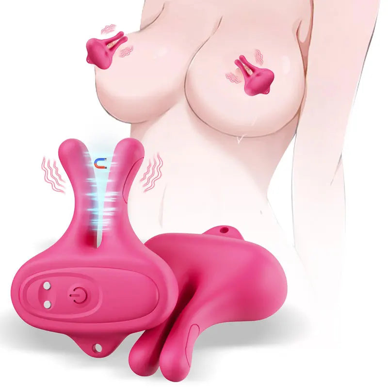 Nipple Vibrator Vibrating Nipple Clamps Women Sex Toys Clip Breast Massage Stimulation Masturbator BDSM Adult Toys for Female