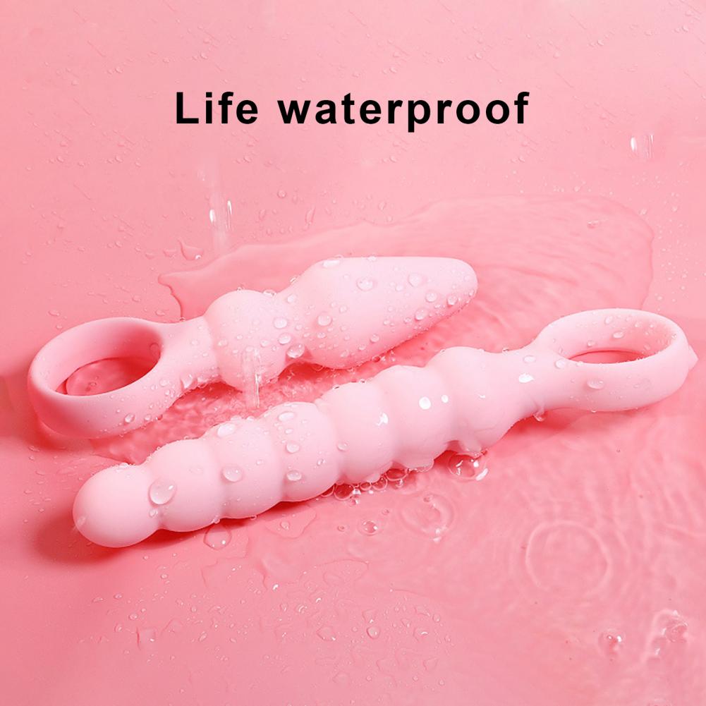 OLO Anal Plug Skin-friendly Smooth Universal 10 Frequency Vibration Silicone Female Prostate Massager Anal Beads Couple Sex Toys