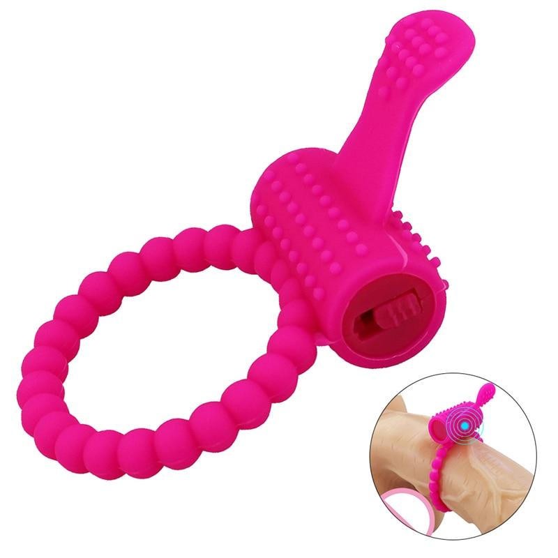 Penis Ring Cock Intense Clit Stimulation Silicone Tongue Vibrator Sex Fidget Toys for Couple Adults Products Delay Ejaculation