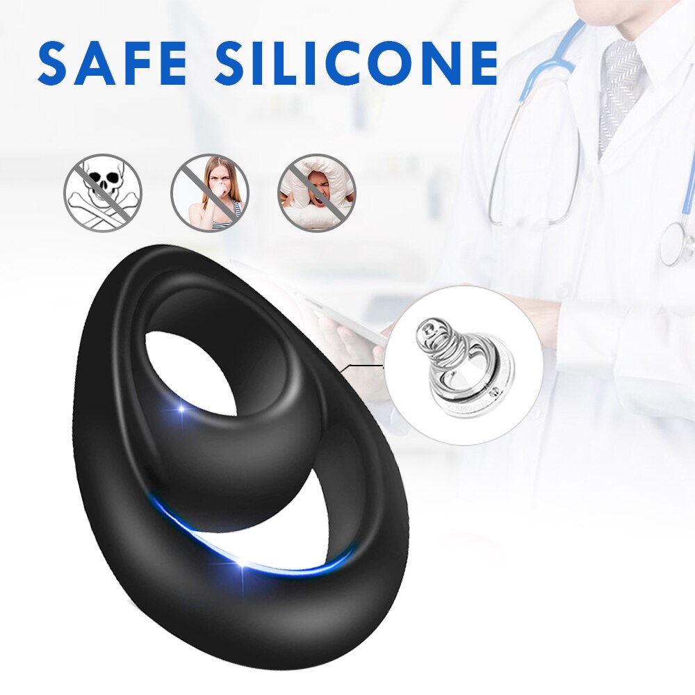 Penis Sleeve Ring Male Delayed Ejaculation Cock Ring Penis Enlargement Penis Attachment Male Cock Chastity Cage Sex Toys for Men