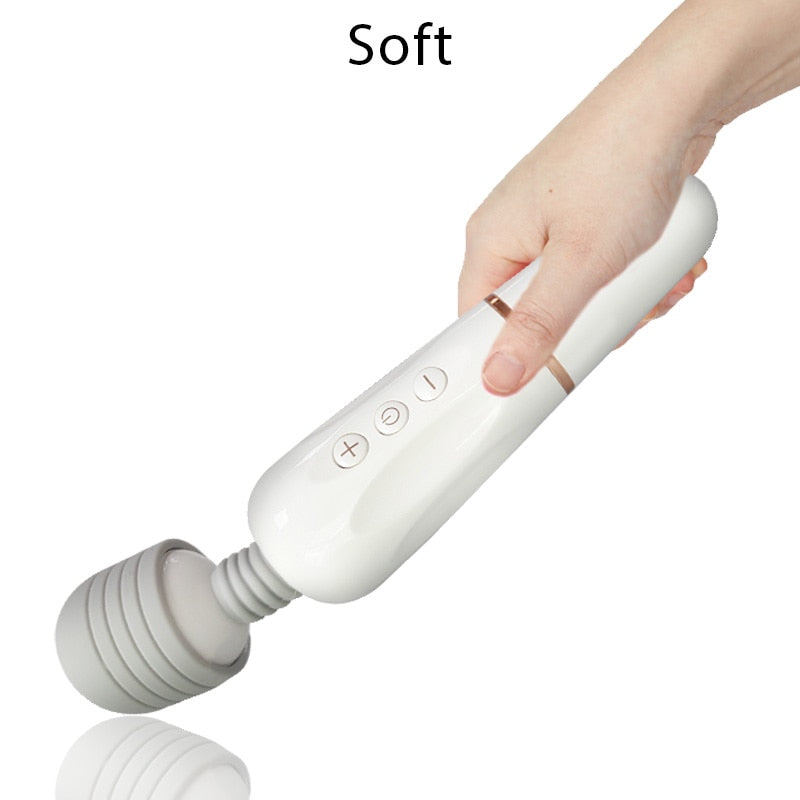 Powerful AV Magic Wand Body Massager USB Charge G Spot Vibrators for Women.Adult Vibrator Sex Toys for Woman.Female Sex Products