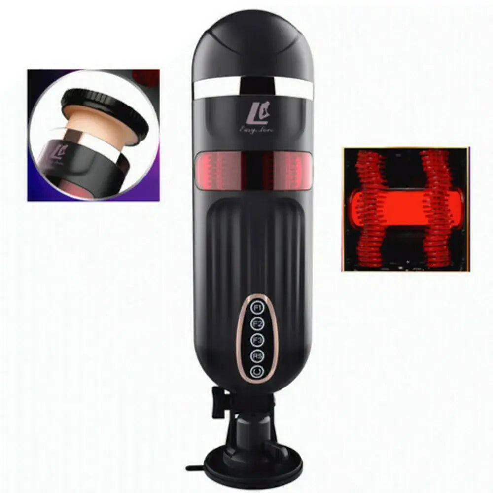 Propinkup 4D Squirm Thrusting Male Masturbation Cup Telescopic Heating Intelligent Adult Products Sex Toys for Men