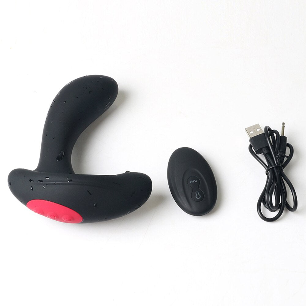 รีโมทคอนโทรลไร้สายชาย Prostate Massager Inflatable Anal เสียบ Vibrating Butt Plug Anal ขยาย Vibrator เพศของเล่นสำหรับชาย