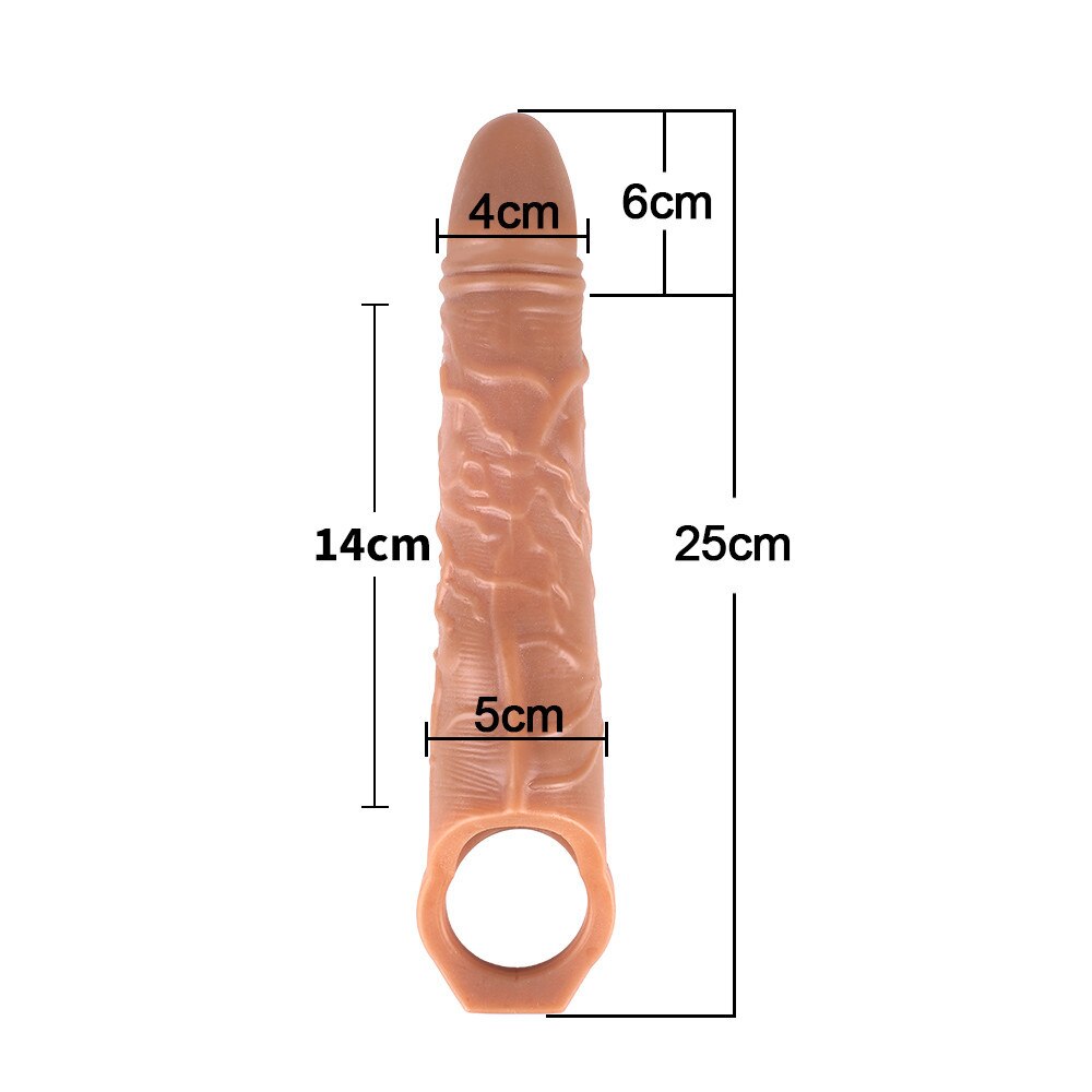 ขนาดใหญ่เครื่องขยายอวัยวะเพศชายเสื้อ Reusable ถุงยางอนามัย Delayed Ejaculation Cock แหวน Dick Enlargemen เซ็กซ์ทอยสำหรับชาย Intimate ดี