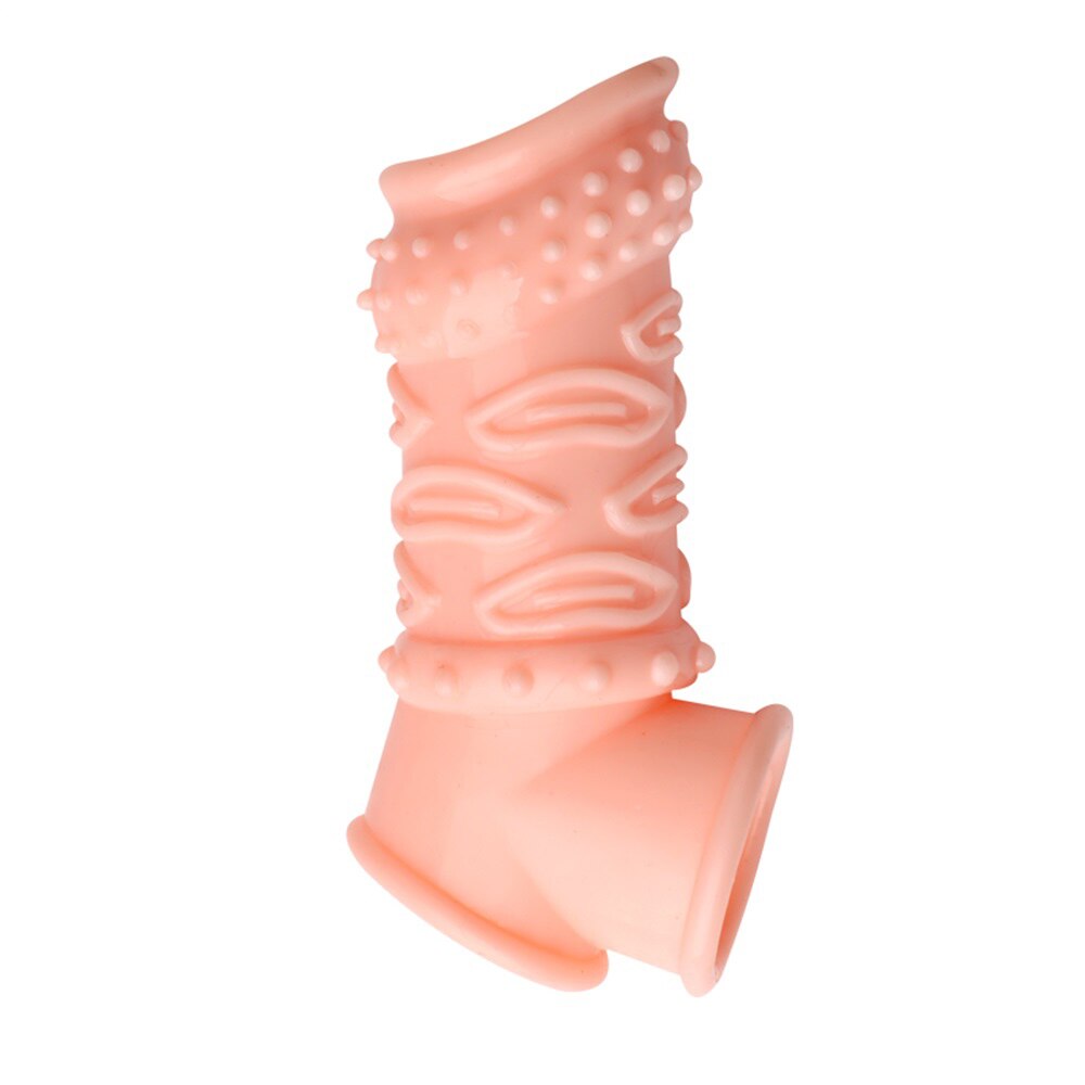 Reusable Penis Sleeve Soft Glans Penis Enlarger Extender Delay Ejaculation Cock แหวนแขนของเล่นสำหรับผู้ใหญ่สำหรับผู้ใหญ่สินค้าเร้าอารมณ์