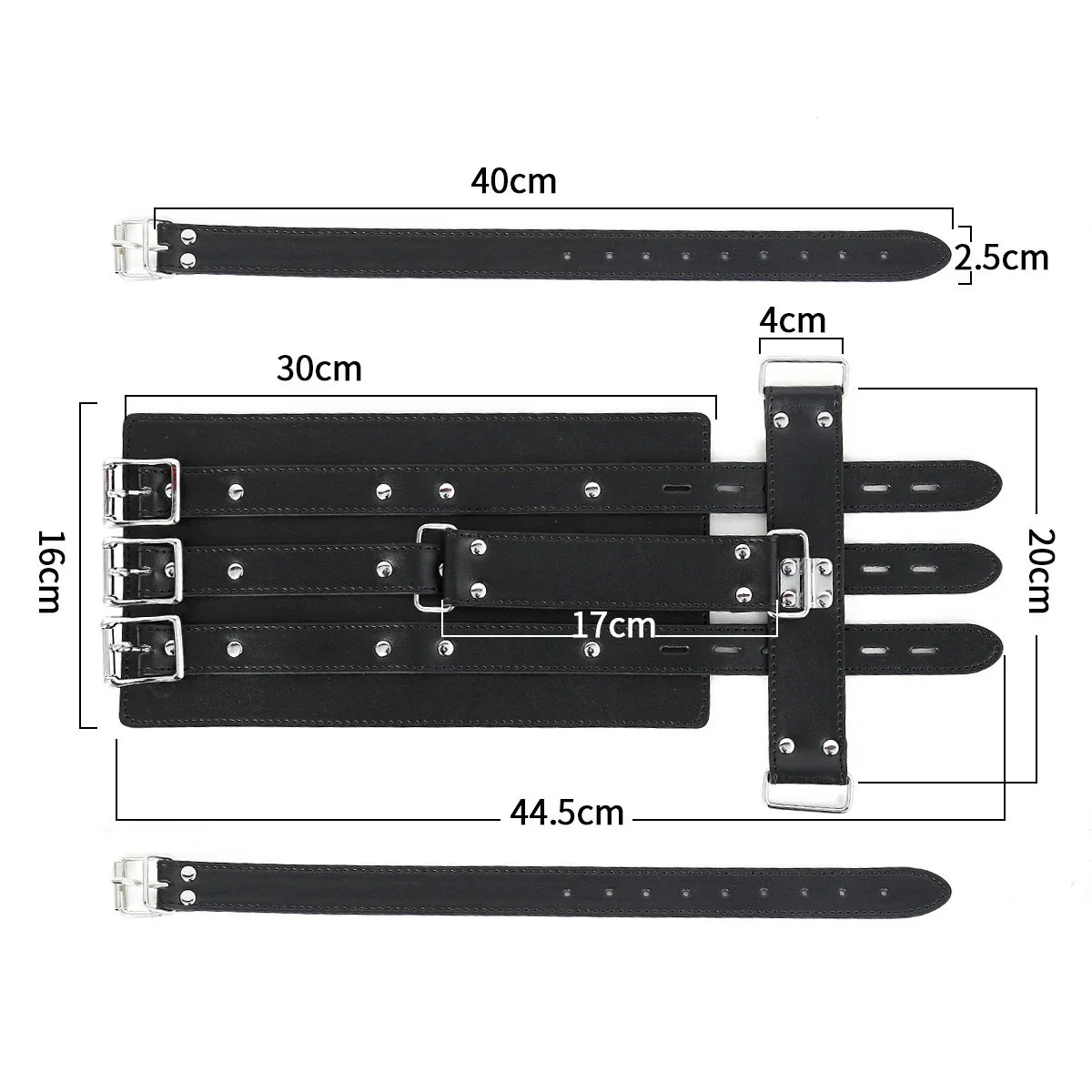 BDSM Bondage Body Restraints Reverse Back Handcuffs Adult Products Sex Game PU Leather Cuffs Sex Toys for Women Couples