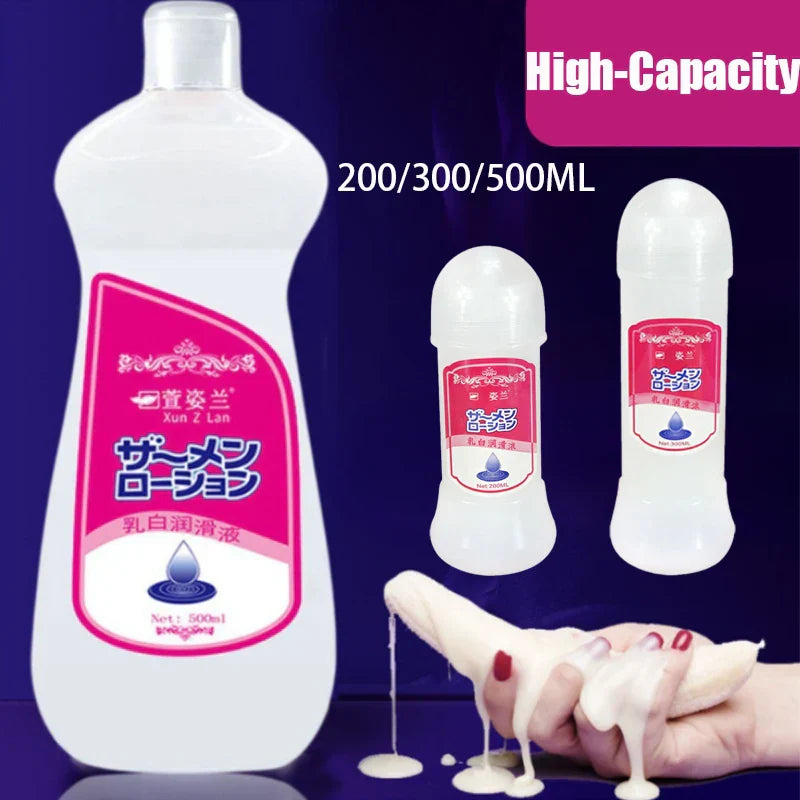 200/300/500ml Sex Viscous Lubricant.Milk-white Lubricating Oil for Vagina Anal.Water-soluble Lubricants for Adult Goods Sex Toys