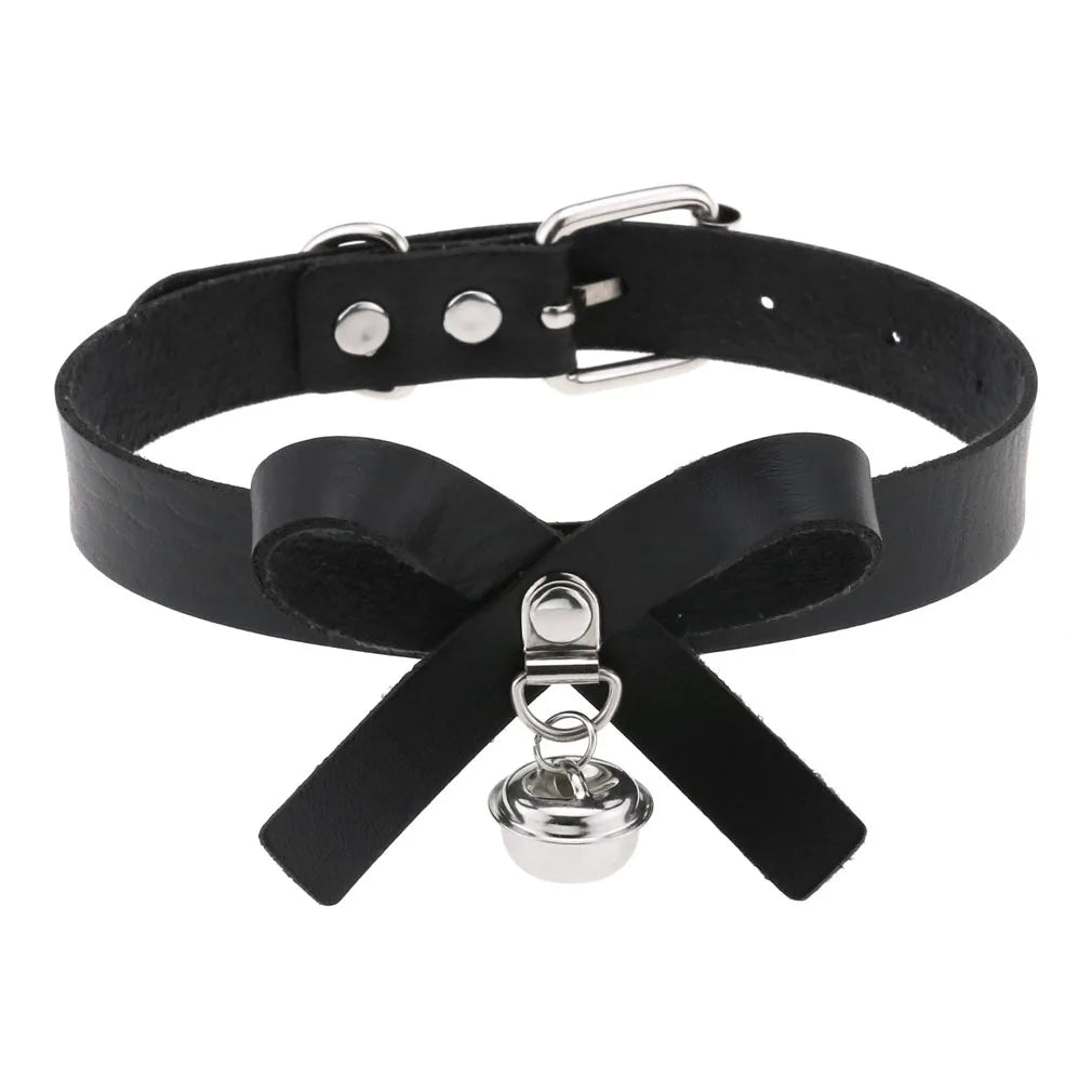 BDSM Different Style Fashion Punk Men Torques Necklace Gothic PU Leather Choker Collar Necklace Women Body Chain