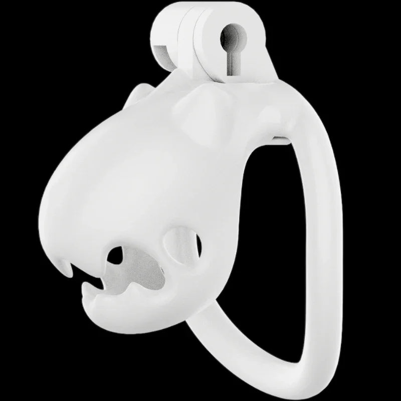 Furry Cute Male Chastity Cage CB Lock SM Flirting Adult Toy Bondage Device for Gay Erotic Urethral Lock with 4Ring Wrapped Penis