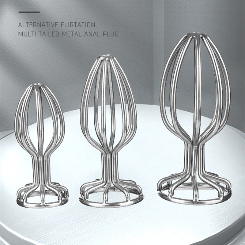 New Style Metal Anal Plug Hollow Out Butt Plug Dildo for Women Couple Masturbator Intimate Goods Anal Toys Sex Toys for Adults18