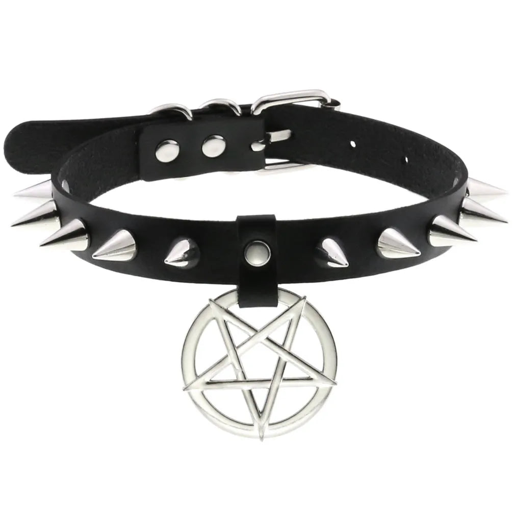 BDSM Different Style Fashion Punk Men Torques Necklace Gothic PU Leather Choker Collar Necklace Women Body Chain