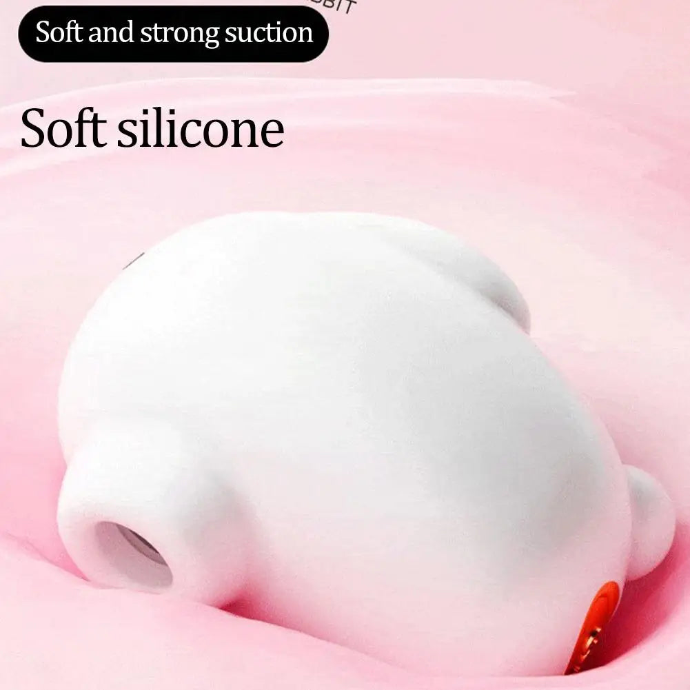 Cute Moon Rabbit Sucking Vibrating Egg Massager Pussy Clit G-spot Clitoral Stimulator USB Rechargeable Adult Sex Toy