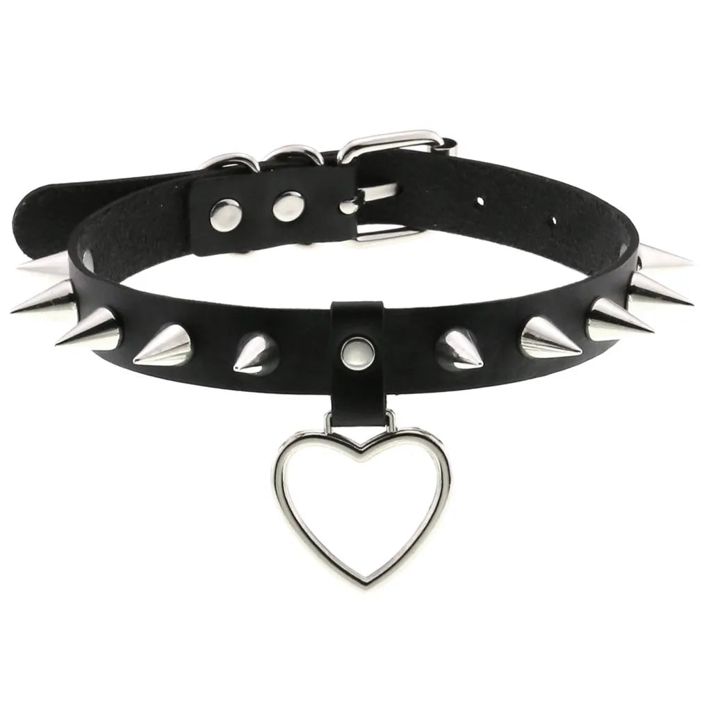 BDSM Different Style Fashion Punk Men Torques Necklace Gothic PU Leather Choker Collar Necklace Women Body Chain