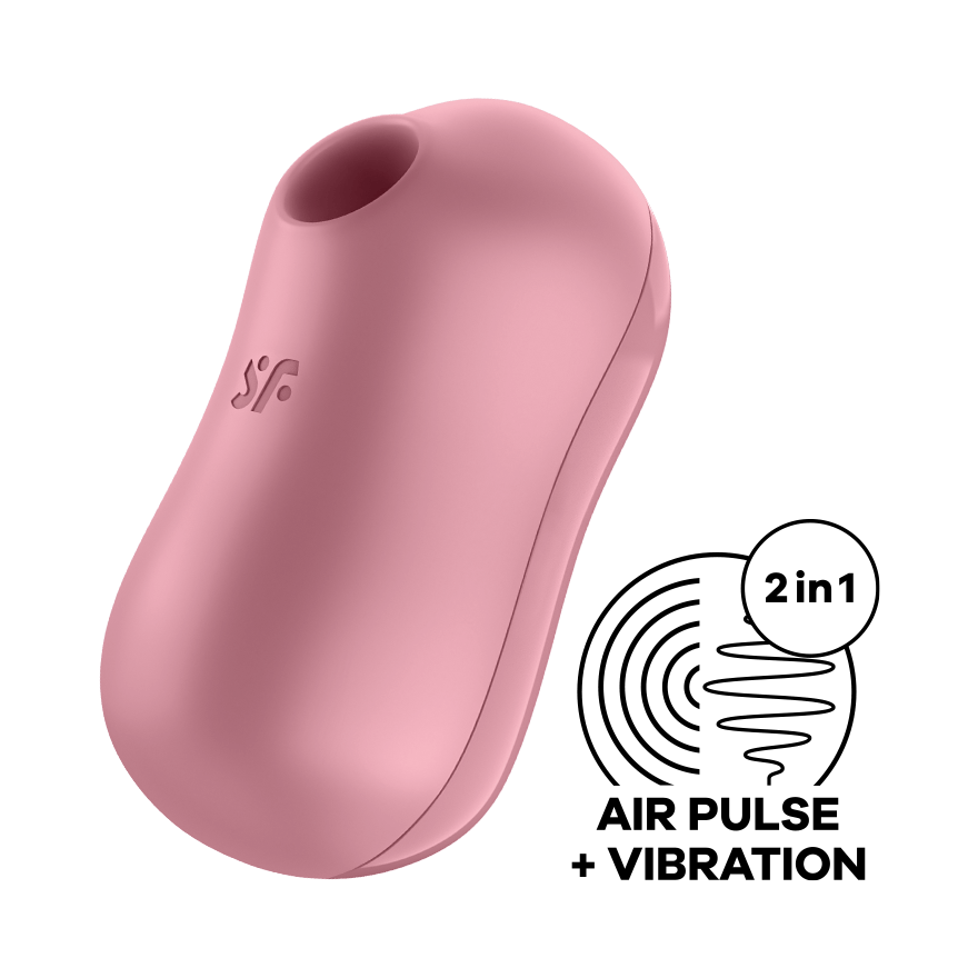Satisfyer Gulali 2in1การสั่นสะเทือน Clitoris Stimulator Charge Nipple Sucker Vibrator Wanita แบบพกพา Mini Vibrator เซ็กซ์ทอย